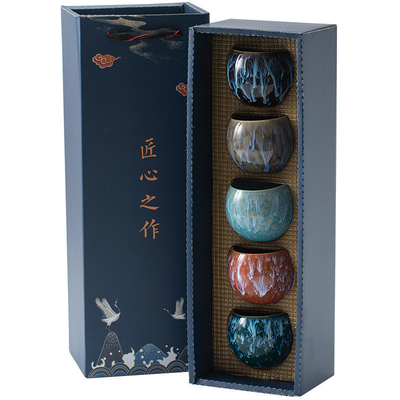 Kiln Change Master Cup Tea Cup Set para presentes corporativos Dimensões e formas personalizadas