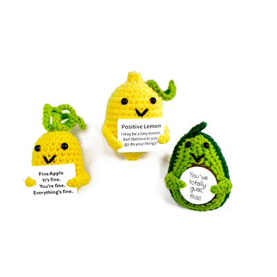 Pendentes de boneca de batata feitos à mão brinquedo de malha presente com energia positiva tamanho personalizado