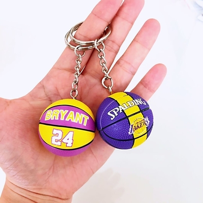 Desporto Encontro Actividade Presentes Silicone Mini Basquetebol Futebol Voleibol Keychain Pendente