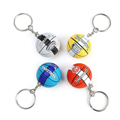 Desporto Encontro Actividade Presentes Silicone Mini Basquetebol Futebol Voleibol Keychain Pendente