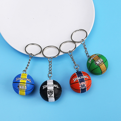 Desporto Encontro Actividade Presentes Silicone Mini Basquetebol Futebol Voleibol Keychain Pendente
