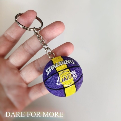 Desporto Encontro Actividade Presentes Silicone Mini Basquetebol Futebol Voleibol Keychain Pendente