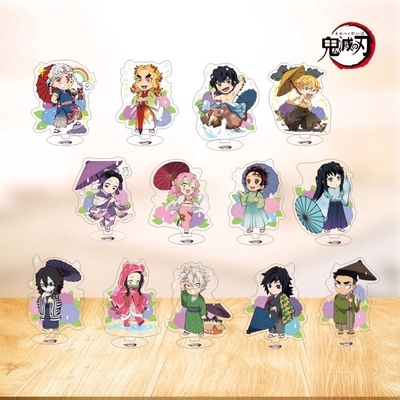 Ghost Slayer Blade Cartão Acrílico para Estudantes Anime Desktop Cartoon Souvenir