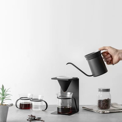 Caixa-presente de 6 peças de um pote de café feito à mão com técnicas de serigrafia de seda