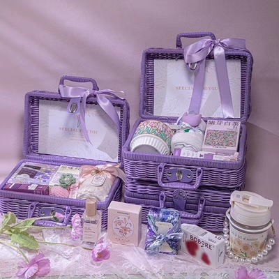 Cesto de piquenique roxo avançado ideal para atividades e presentes de aniversário para mulheres