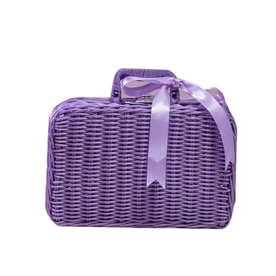 Cesto de piquenique roxo avançado ideal para atividades e presentes de aniversário para mulheres
