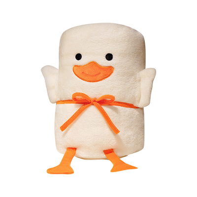 Cartoon Duck Lunch Rest Air Conditioning Roll Blanket Mantenha os seus empregados confortáveis