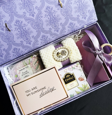Conjunto de presentes de casamento exclusivo Caixa de doces de metal roxo ecológico para amantes de automóveis