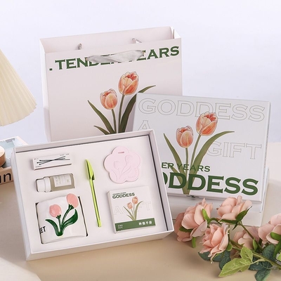 Celebre o Dia das Mulheres com o presente perfeito caixa de presente de velas de flor aromaterapia criativa