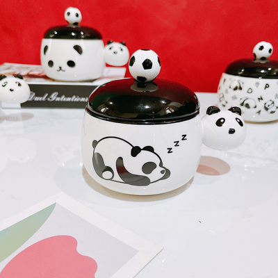Técnicas de impressão de tela de seda para gráficos Bonitos preto e branco Chubby Mug B2B Regalo