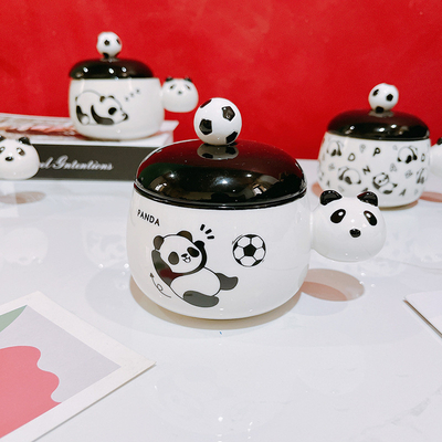 Técnicas de impressão de tela de seda para gráficos Bonitos preto e branco Chubby Mug B2B Regalo