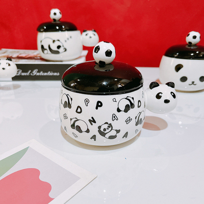Técnicas de impressão de tela de seda para gráficos Bonitos preto e branco Chubby Mug B2B Regalo
