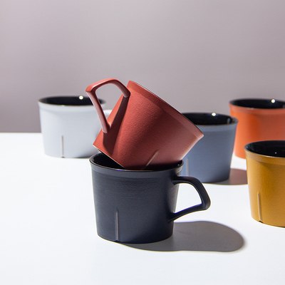 Impressão de tela de seda Taça minimalista japonesa Prêmio de atividade prática para xícaras de café