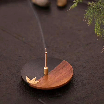 Estilo chinês Redwood Incenso Ferramentas Incenso Quintal de Incenso de Sala de Dormitório de Madeira