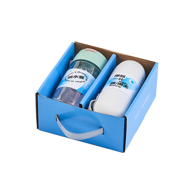 Presente de cuidados de verão logotipo personalizado conjunto de duas peças com copo de água e guarda-chuva cápsula