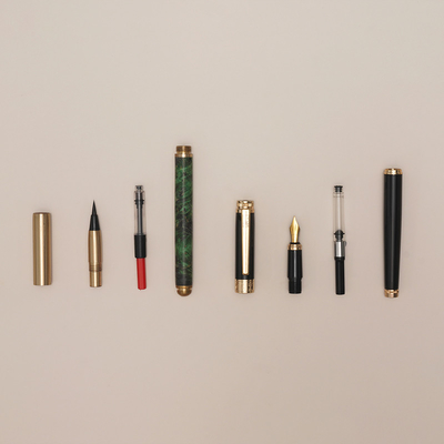 Impressão gráfica em 1 cor Momiao Presidente de caneta Hero Pen pincel de água escova 2 em 1 caixa de presente