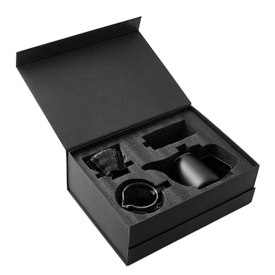 Caixa-presente de café feita à mão Conjunto de garrafa de água de boca longa Filtro de taça de compartilhamento de panela Shake de mão Grinder de feijão Filtro de papel presentes