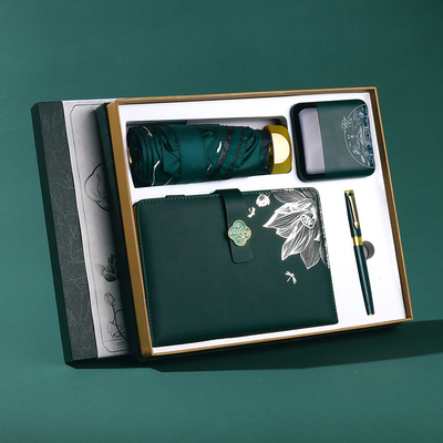 Colour Printed Business Gift Set Bloco de anotações Copo e caneta de isolamento para logotipo personalizado