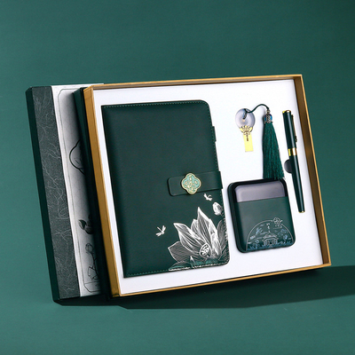Colour Printed Business Gift Set Bloco de anotações Copo e caneta de isolamento para logotipo personalizado