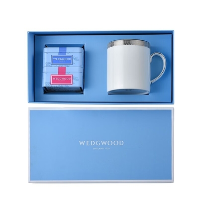 Surpreenda os seus clientes com esta caneca de renda de platina e caixa de presente de frasco de chá portátil