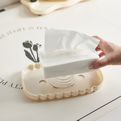Agência de viagens criativa decoração estilo creme caixa de tecido para organização de secretária e gaveta