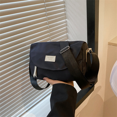Logotipo do cliente Saco de viagem de moda Cor sólida Saco crossbody simples Presente de funcionário