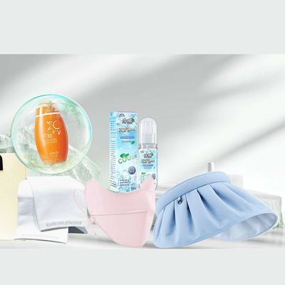 Conjunto de protetor solar de verão Benefícios para funcionários Presente Seleção de presentes com toalha de resfriamento