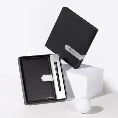 Dia dos Pais ocasião notebook high-end e caneta de pérola conjunto para negócios presente de lembrança