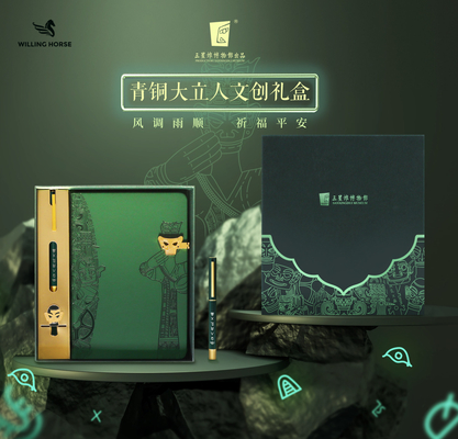 A5 Notebook Bookmark Signature Pen Set Cultural e Criativo de Presente com Logotipo Personalizado