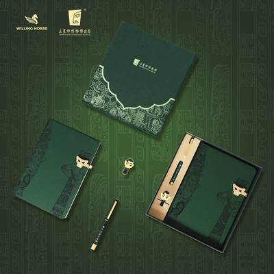 A5 Notebook Bookmark Signature Pen Set Cultural e Criativo de Presente com Logotipo Personalizado