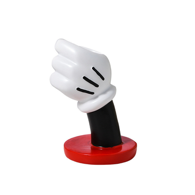Design de logotipo único Vaso de mão Mickey minimalista moderno para decoração artística de casa criativa