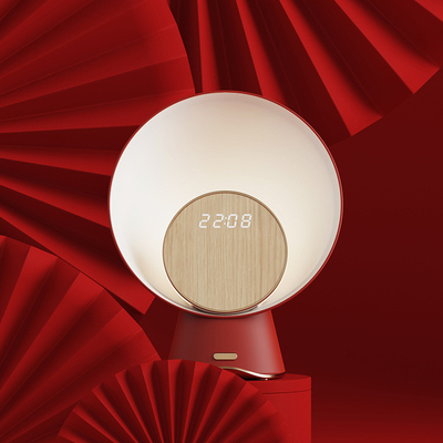 Hotel e Resort Chinês Vermelho Carregamento sem fio 15W Bluetooth alto-falante com luz atmosférica