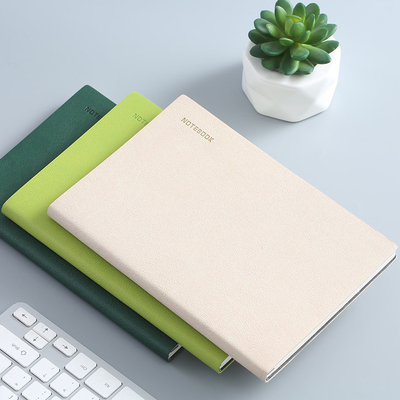 Notebook simples em cores sólidas para agências de viagens Pequeno Papel de couro macio PU fresco