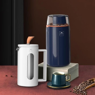 Presente de aniversário para funcionários Conjunto de combinação de café para uso doméstico com serigrafia