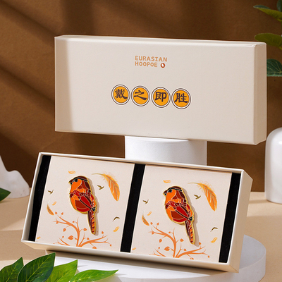 National Tide Good Luck Auspicious Bird Gift Box Set Brooch * 2 Personalização de Presente de Negócios