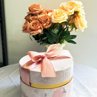 Material ecológico Conjunto de presentes rosa personalizado para presentes de banquete e presentes de casamento