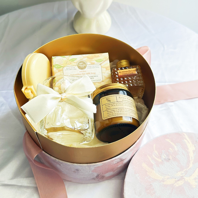 Material ecológico Conjunto de presentes rosa personalizado para presentes de banquete e presentes de casamento