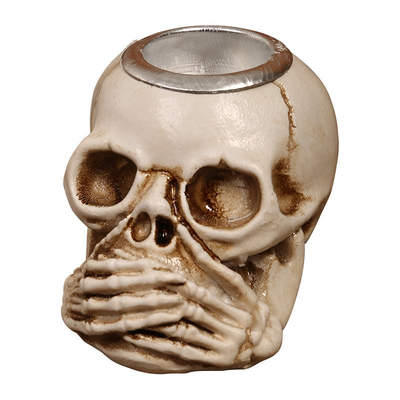 Esqueleto de Acção de Graças Resina Decoração Desktop Decoração Candeeiro Portador para Craft Regalo