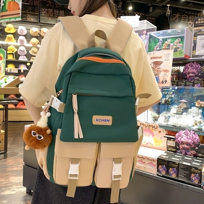 Tendência de bloqueio de cores Mochila de grande capacidade Regalo de novidade ideal para hotel e resort