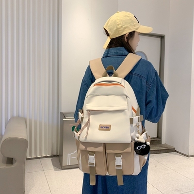 Tendência de bloqueio de cores Mochila de grande capacidade Regalo de novidade ideal para hotel e resort