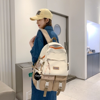 Tendência de bloqueio de cores Mochila de grande capacidade Regalo de novidade ideal para hotel e resort