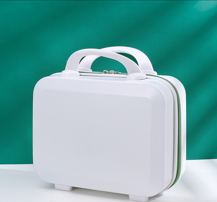 Impressão de tela de seda 14 polegadas caixa de armazenamento de viagem ABS caixa de bagagem mini para presente de férias