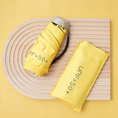 Presente de atividade do funcionário Um guarda-chuva de bolso pequeno e portátil com 50% de proteção solar