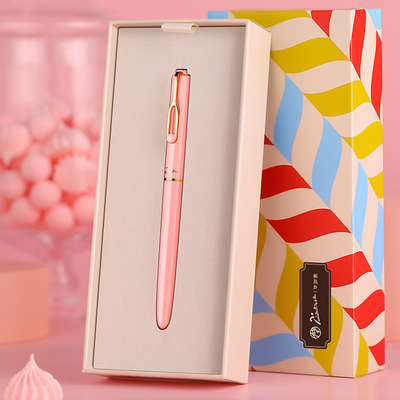 Presente de aniversário do funcionário Série de doces personalizada Caixa de caneta colorida para o logotipo do cliente