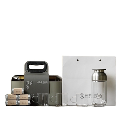 2016 Old White Tea 105g Chá de vidro feito à mão 3 xícaras Custom Business Gift para a hora do chá