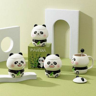 Usos Cenários Negocios Prêmios Cartoons Carinhosos Panda Copo de Cerâmica para Empresas de Mug