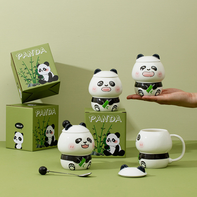 Usos Cenários Negocios Prêmios Cartoons Carinhosos Panda Copo de Cerâmica para Empresas de Mug