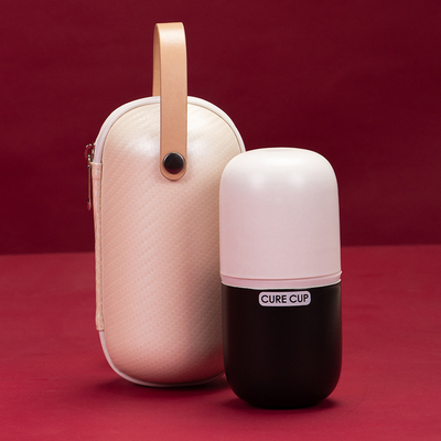 Creative Capsule Quick Cup Travel Kung Fu Tea Set para gráficos 1 cor Impressão a cores
