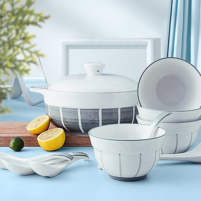 PHMI Perfeito 4,5 polegadas Sopa Cerâmica Bowl Set 1 Impressão a cores para gráficos Regalo anual