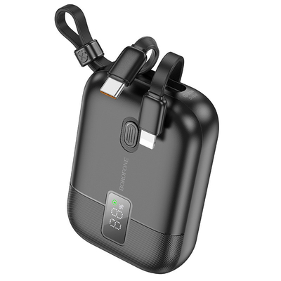 Banco de energia de 10000 mAh Totalmente compatível com cabos e fornecimento de energia móvel Produto de escritório